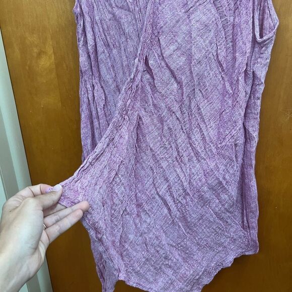 J. Jill 100% linen Textured Purple Sleeveless Top - Picture 5 of 5